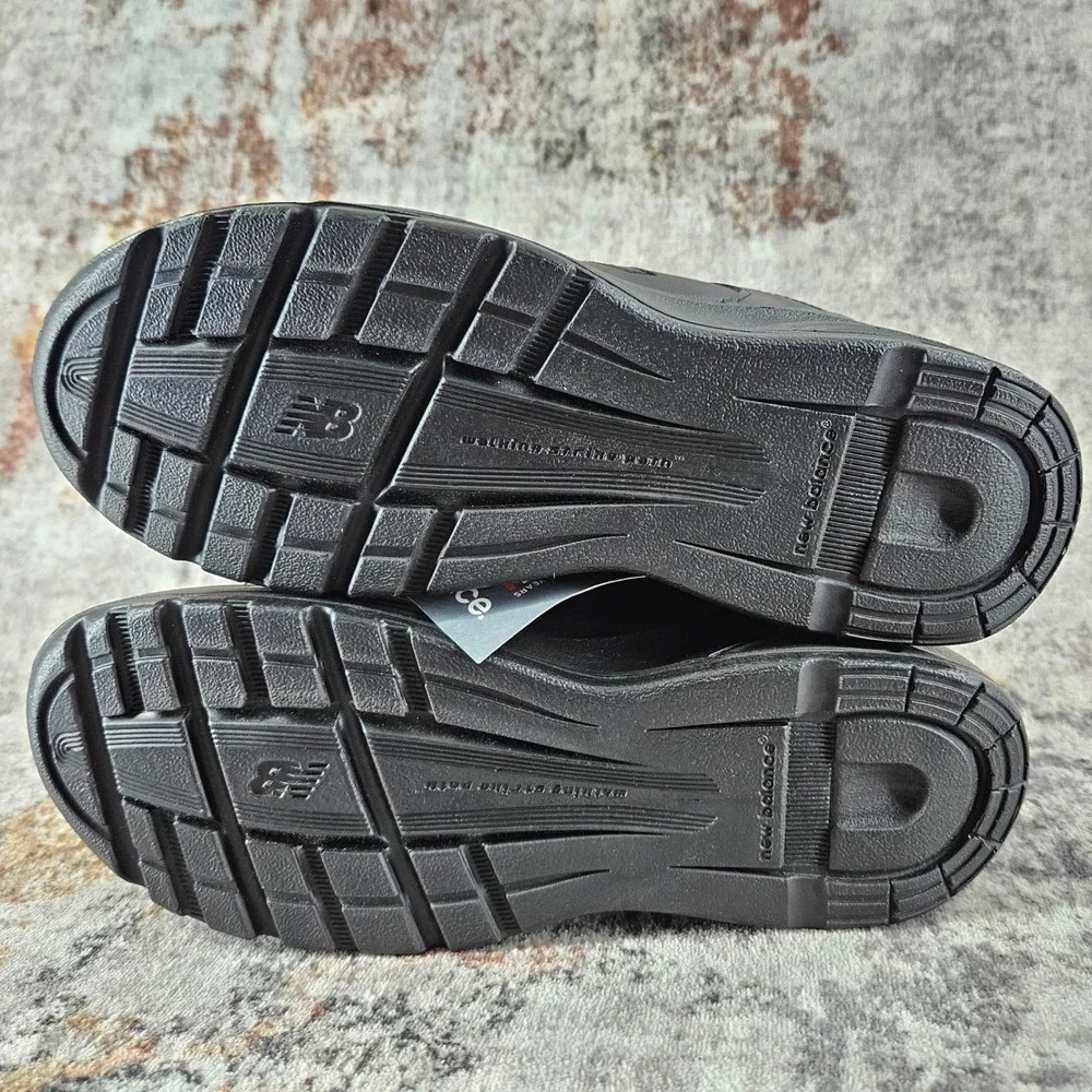New Balance 674 Walking Shoes Womens 10B Black Leather WW674BK Comfort Sneakers